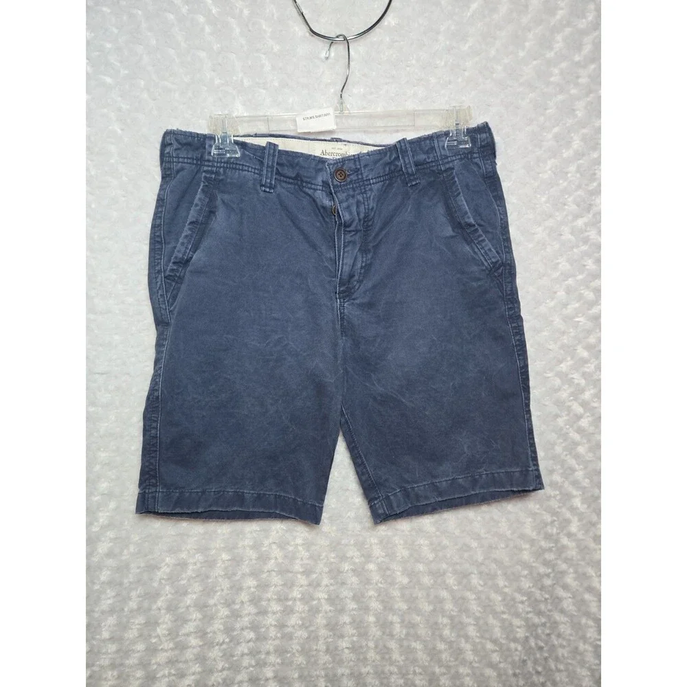 Abercrombie And Fitch Washed Blue Mens Shorts Size 34